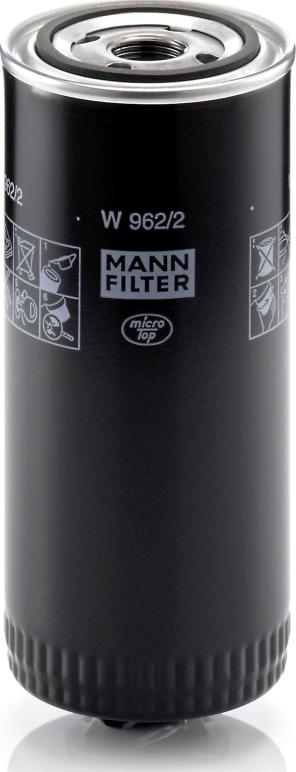 Mann-Filter W 962/2 - Масляний фільтр autocars.com.ua