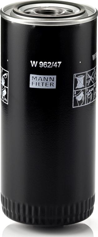 Mann-Filter W 962/47 - Масляний фільтр autocars.com.ua
