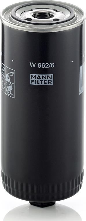 Mann-Filter W 962/6 - Масляний фільтр autocars.com.ua