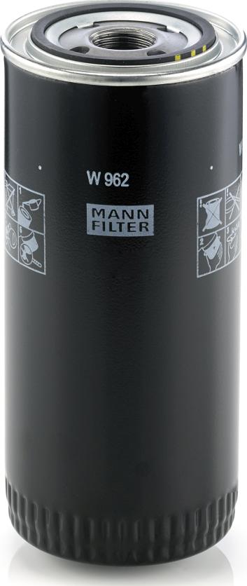 Mann-Filter W 962 - Масляний фільтр autocars.com.ua