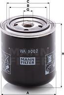 Mann-Filter WA 9002 - Фильтр охлаждающей жидкости avtokuzovplus.com.ua