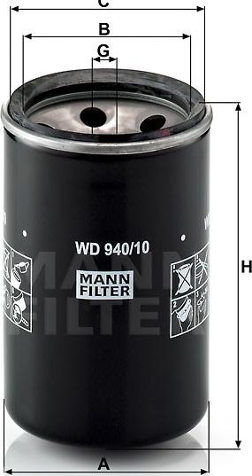 Mann-Filter WA 940/10 - Фільтр для охолоджуючої рідини autocars.com.ua