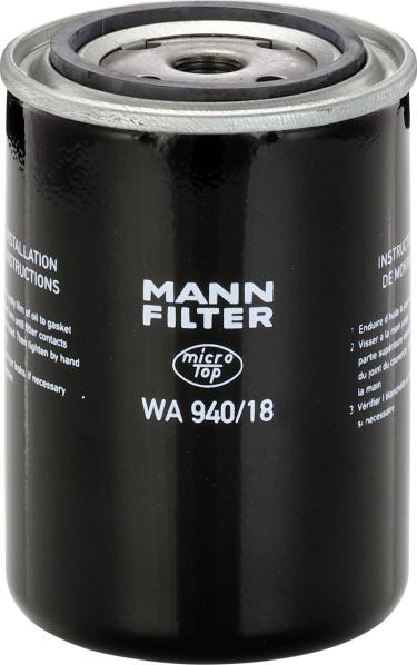 Mann-Filter WA 940/18 - Фільтр для охолоджуючої рідини autocars.com.ua