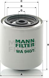 Mann-Filter WA9401 - Фільтр для охолоджуючої рідини autocars.com.ua