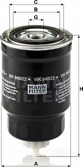 Mann-Filter WA 940/22 - Фільтр для охолоджуючої рідини autocars.com.ua