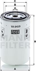 Mann-Filter WA9409 - Фільтр для охолоджуючої рідини autocars.com.ua