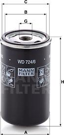 Mann-Filter WD 724/6 - Гідрофільтри, автоматична коробка передач autocars.com.ua