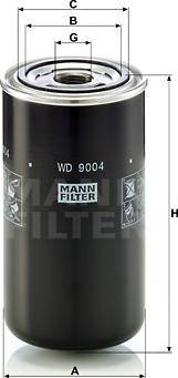 Mann-Filter WD 9004 - Фільтр, Гідравлічна система приводу робочого устаткування autocars.com.ua