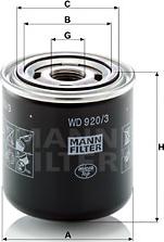 Mann-Filter WD 920/3 - Фільтр масляний АКПП JCB вир-во MANN autocars.com.ua