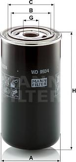 Mann-Filter WD 950/4 - Гідрофільтри, автоматична коробка передач autocars.com.ua