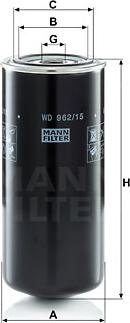 Mann-Filter WD 962/15 - Масляный фильтр autodnr.net