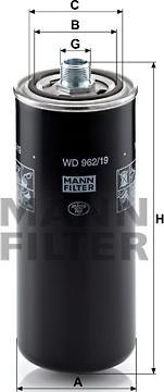 Mann-Filter WD 962/19 - Гидрофильтр, автоматическая коробка передач avtokuzovplus.com.ua