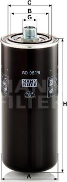 Mann-Filter WD 962/9 - Масляный фильтр avtokuzovplus.com.ua