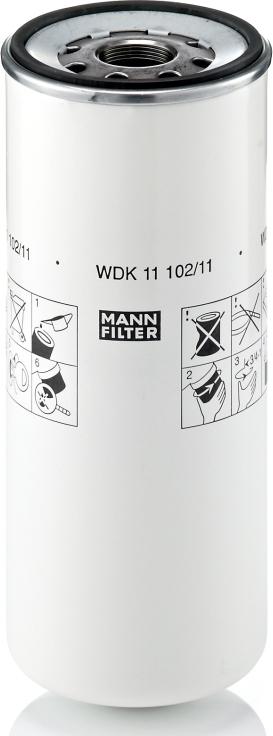 Mann-Filter WDK 11 102/11 - Паливний фільтр autocars.com.ua