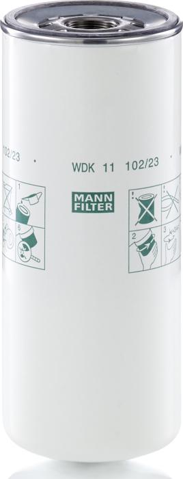 Mann-Filter WDK 11 102/23 - Паливний фільтр autocars.com.ua