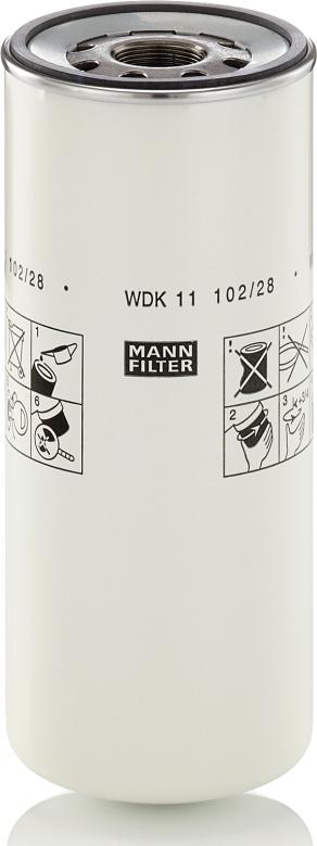 Mann-Filter WDK 11 102/28 - Паливний фільтр autocars.com.ua