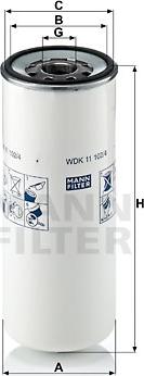Mann-Filter WDK 11 102/4 - Паливний фільтр autocars.com.ua