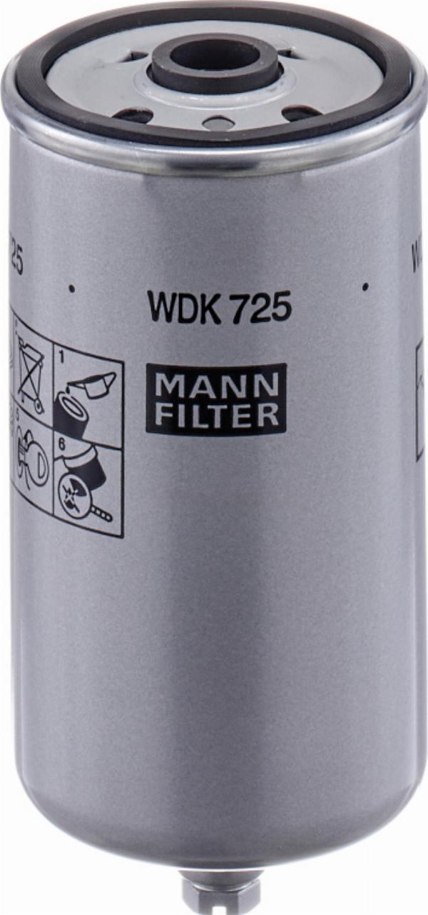Mann-Filter WDK 725 - Паливний фільтр autocars.com.ua