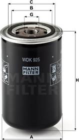 Mann-Filter WDK 925 - Топливный фильтр avtokuzovplus.com.ua