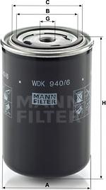 Mann-Filter WDK 940/6 - Паливний фільтр autocars.com.ua
