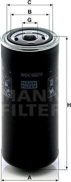 Mann-Filter WDK 962/11 - Топливный фильтр avtokuzovplus.com.ua