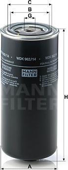 Mann-Filter WDK 962/14 - Паливний фільтр autocars.com.ua