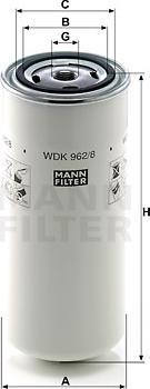 Mann-Filter WDK 962/8 - Топливный фильтр autodnr.net