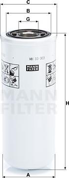 Mann-Filter WH 10 003 - Фільтр, Гідравлічна система приводу робочого устаткування autocars.com.ua