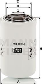 Mann-Filter WH 10 008 - Гидрофильтр, автоматическая коробка передач avtokuzovplus.com.ua