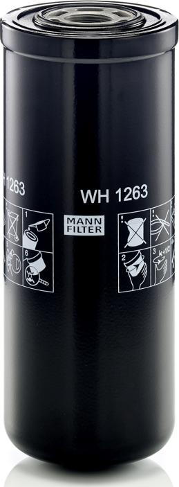 Mann-Filter WH 1263 - Фільтр, Гідравлічна система приводу робочого устаткування autocars.com.ua