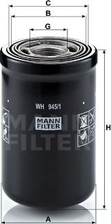 Mann-Filter WH 945/1 - Гидрофильтр, автоматическая коробка передач autodnr.net