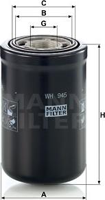 Mann-Filter WH 945 - Гідрофільтри, автоматична коробка передач autocars.com.ua