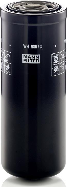 Mann-Filter WH 980/3 - Масляний фільтр autocars.com.ua
