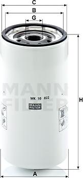 Mann-Filter WK 10 022 - Паливний фільтр autocars.com.ua