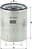 Mann-Filter WK 1040/1 x - Топливный фильтр avtokuzovplus.com.ua
