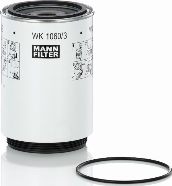 Mann-Filter WK 1060/3 x - Паливний фільтр autocars.com.ua