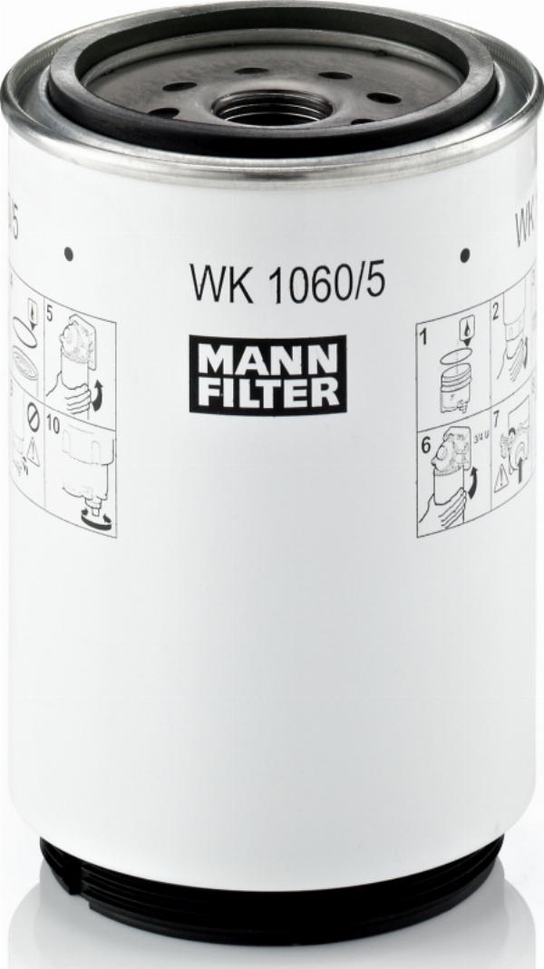 Mann-Filter WK 1060/5 x - Паливний фільтр autocars.com.ua