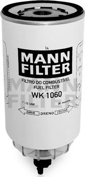 Mann-Filter WK 1060 - Паливний фільтр autocars.com.ua