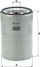Mann-Filter WK 1070 x - Топливный фильтр avtokuzovplus.com.ua