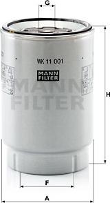Mann-Filter WK 11 001 x - >8 autocars.com.ua