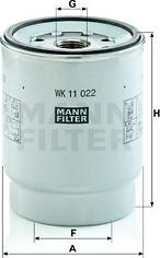 Mann-Filter WK 11 022 z - Топливный фильтр autodnr.net
