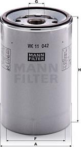 Mann-Filter WK 11 042 z - Топливный фильтр autodnr.net