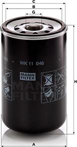 Mann-Filter WK 11 046 - Паливний фільтр autocars.com.ua