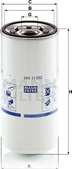 Mann-Filter WK 11 052 - Паливний фільтр autocars.com.ua