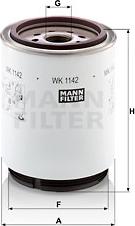 Mann-Filter WK 1142 x - Топливный фильтр avtokuzovplus.com.ua