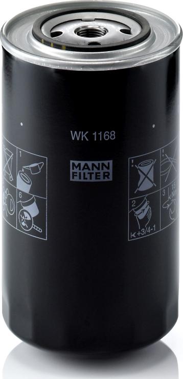 Mann-Filter WK 1168 - Паливний фільтр autocars.com.ua