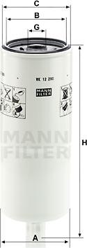 Mann-Filter WK 12 290 - Паливний фільтр autocars.com.ua