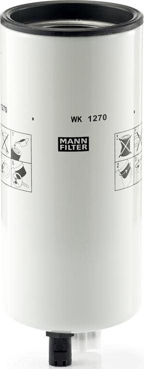 Mann-Filter WK 1270 - Паливний фільтр autocars.com.ua