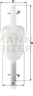 Mann-Filter WK314 - Топливный фильтр www.autodnr.net