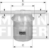 Mann-Filter WK 42/6 - Паливний фільтр autocars.com.ua